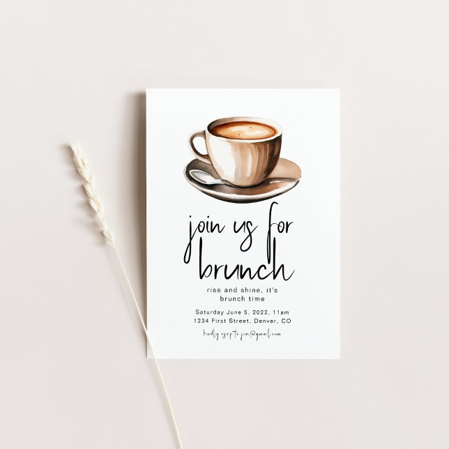 Invitation pour une fête de brunch (Créateur téléchargé)