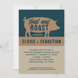Invitation pour une fête de cochons de lait grillé