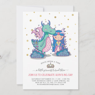 Invitation pour une fête de conte de fées Prince