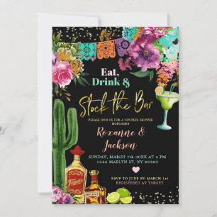 Invitation pour une fête de couples mexicaine flor