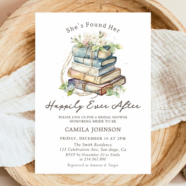 Invitation pour une fête de fiançailles de livre A (Créateur téléchargé)