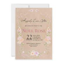 Invitation pour une fête de fiançailles Happily Ev
