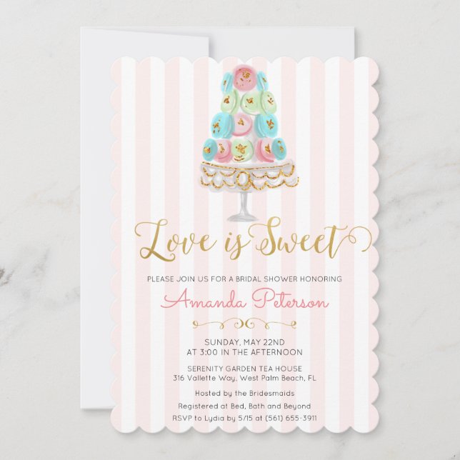 Invitation pour une fête de fiançailles : L'amour  (Devant)