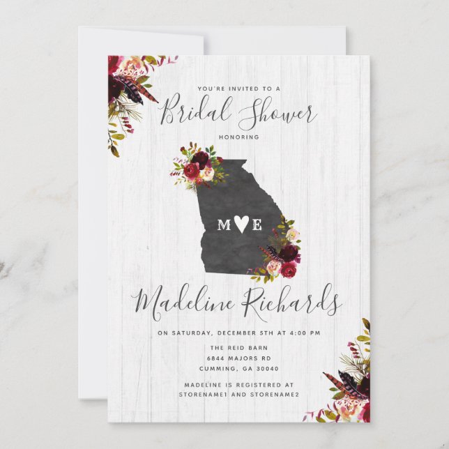 Invitation pour une fête de mariage à destination  (Devant)