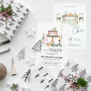 Invitation pour une fête de Noël Allons-y, faiso