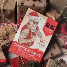 Invitation pour une fête de Noël avec le Père Noël
