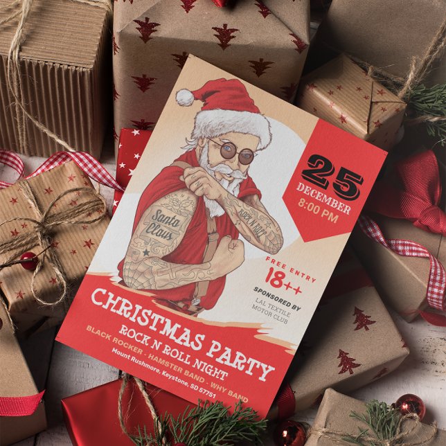 Invitation pour une fête de Noël avec le Père Noël (Créateur téléchargé)
