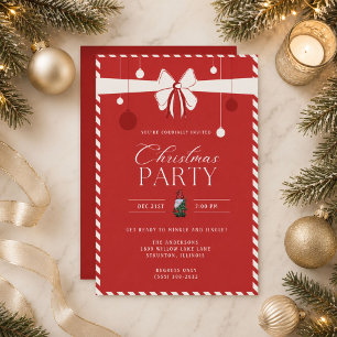 Invitation pour une fête de Noël avec une bordure