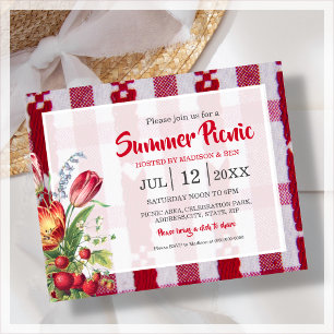 Invitation pour une fête de pique-nique estivale é