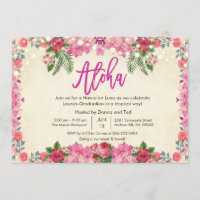 Invitation pour une fête de remise de diplômes Alo