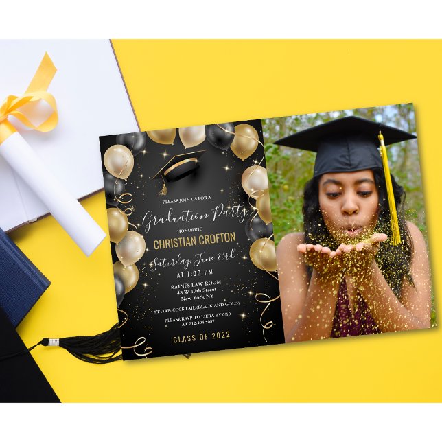 Invitation pour une fête de remise de diplômes ave (Créateur téléchargé)