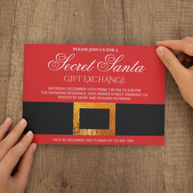 Invitation pour une fête d'échange de cadeaux de N (Créateur téléchargé)