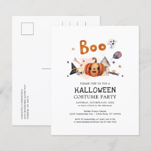 Invitation pour une fête d'Halloween à petit budge