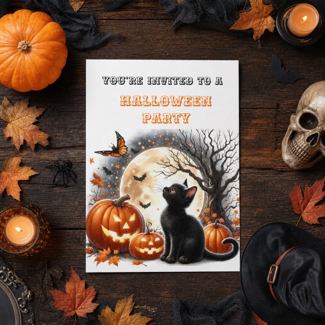 Invitation pour une fête d'Halloween pour enfants  (Créateur téléchargé)