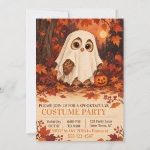 Invitation pour une fête d'Halloween tenue avec un