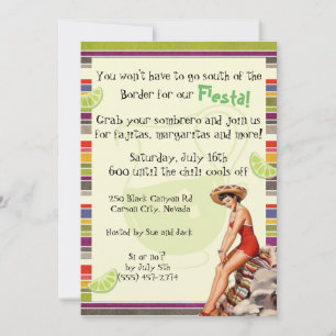 Invitation pour une fête mexicaine pour adultes