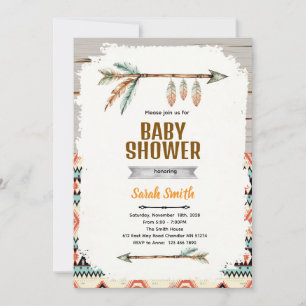 Invitation pour une fête prénatale de bébé garçon