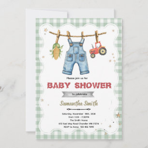 Invitation pour une fête prénatale : Un petit ferm