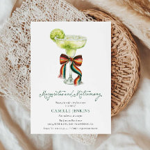 Invitation pour une fête prénuptiale Margaritas &