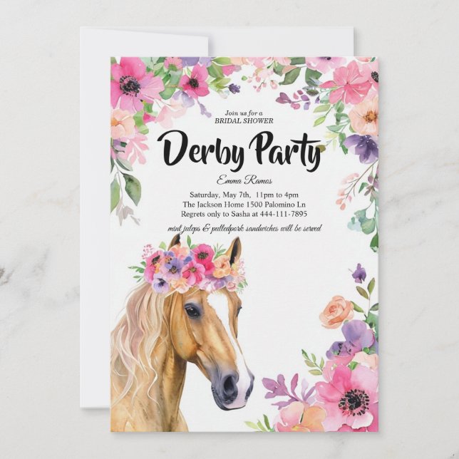 Invitation pour une fête prénuptiale sur le thème  (Devant)