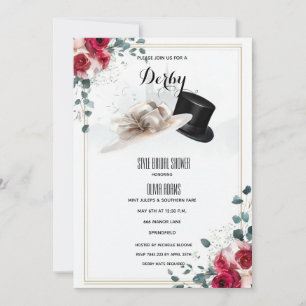 Invitation pour une fête prénuptiale sur le thème 