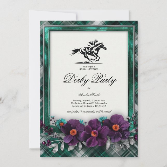 Invitation pour une fête prénuptiale sur le thème  (Devant)