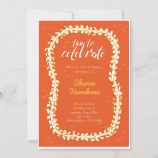 Invitation pour une fête rouge à Hawaï