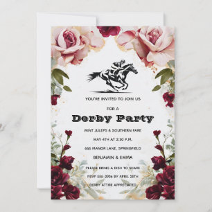 Invitation pour une fête sur le thème floral du Ke