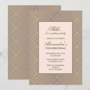 Invitation pour une fête surprise pour les 72 ans 