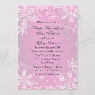 Invitation pour une fête Sweet 16 sur le thème de