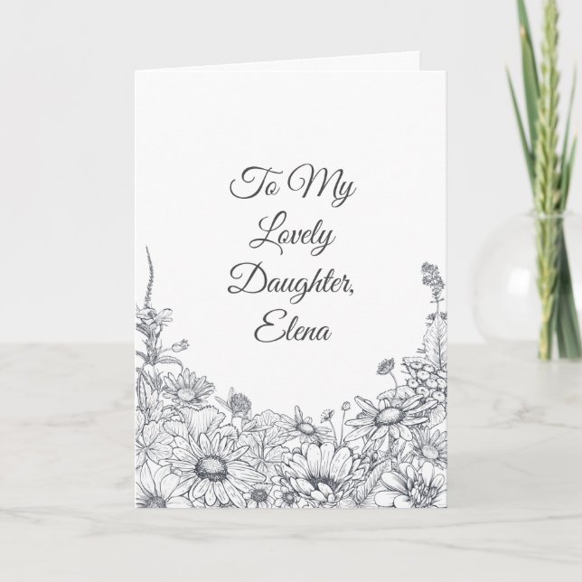 Invitation Pour une fille qui devient mère - Fête des Mères (Devant)