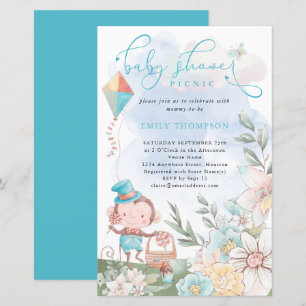 Invitation pour une garden-party pour bébé garçon 