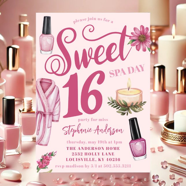 Invitation pour une journée au Spa Rose pour un Sw (Créateur téléchargé)