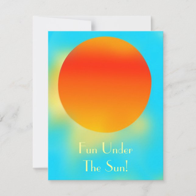 Invitation pour une journée ensoleillée (Devant)