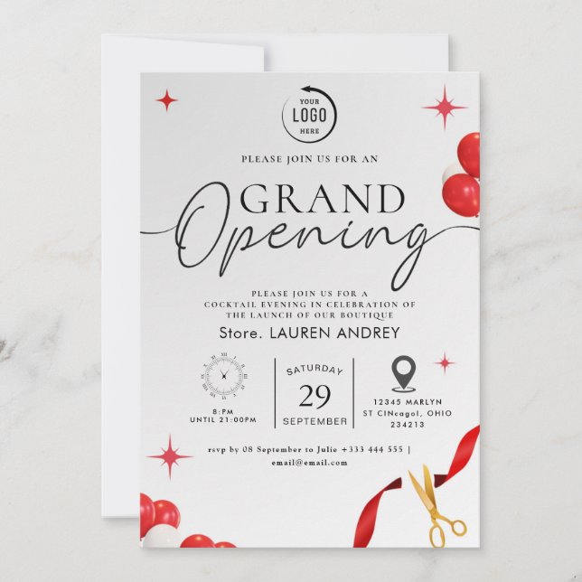 Invitation pour une journée portes ouvertes d'entr (Devant)