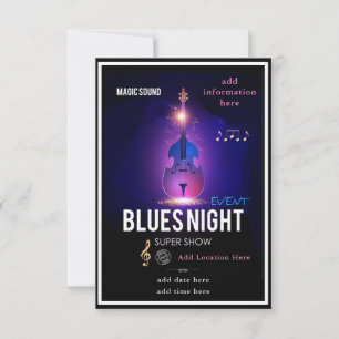 Invitation pour une soirée blues
