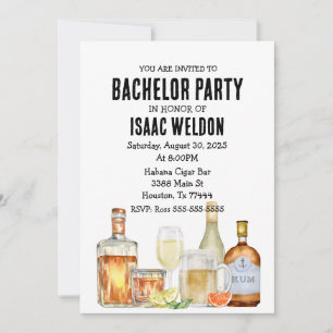 Invitation pour une soirée cocktail d'enterrement