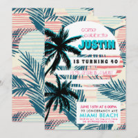 Invitation pour une soirée d'anniversaire à Miami