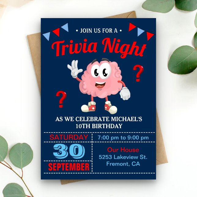 Invitation pour une soirée d'anniversaire avec qui (Créateur téléchargé)