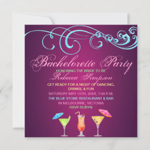Invitation pour une soirée de célibataire au temps