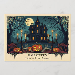Invitation pour une soirée de dîner d'Halloween da