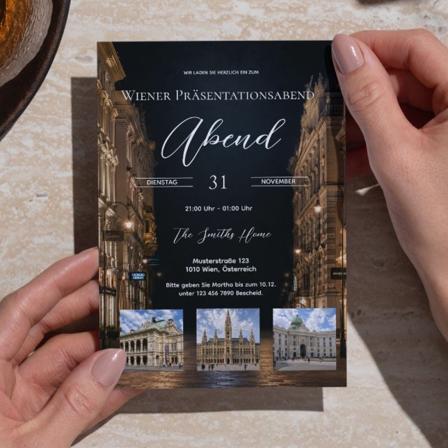 Invitation pour une soirée de gala et de présentat (Set the Stage for an Unforgettable Evening in Vienna)