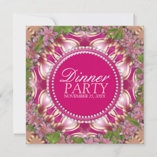 Invitation pour une soirée dinner dans le jardin d