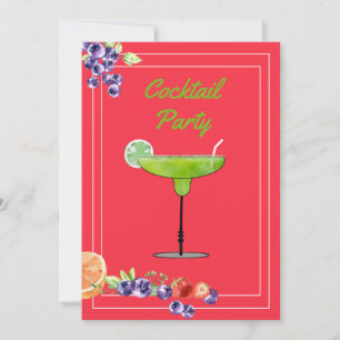 Invitation pour une soirée Margarita Cocktail aux