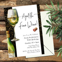 Invitation pour vin fin vieilli 70e anniversaire