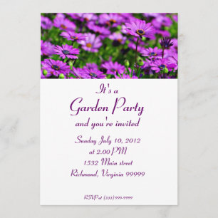 Invitation pourpre de coutume de réception en