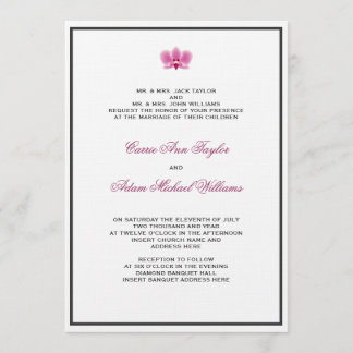 Invitation pourpre d'orchidée