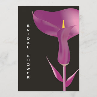 Invitation pourpre moderne de Fête de la mariée de