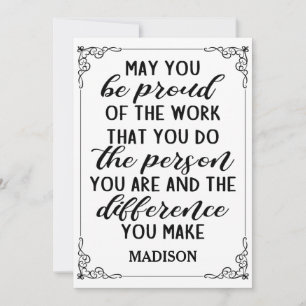 Invitation pouvez-vous être fier du travail que vous accompli