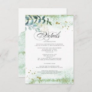 Invitation prairie sauvage   Green Botanical Mariage Details 